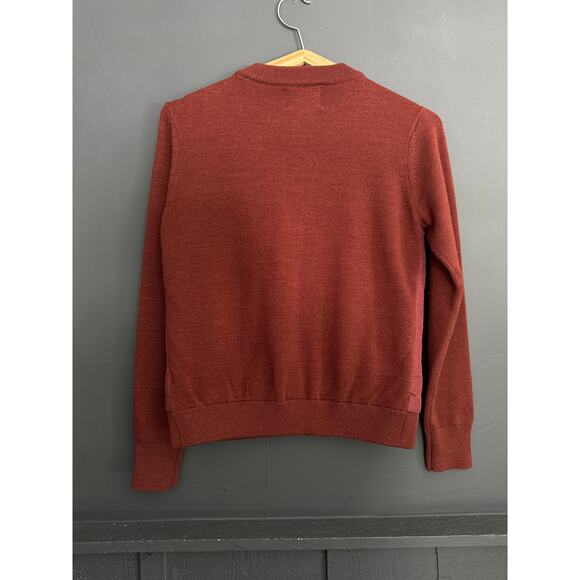 Industry Republic Burgundy Quilted Wool Blend Bomber Jacket Size Small - Picture 5 of 7